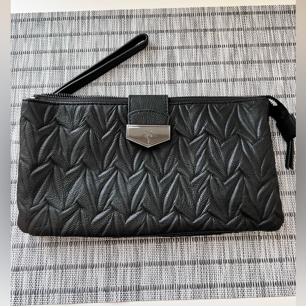 SV clutch black hand bag